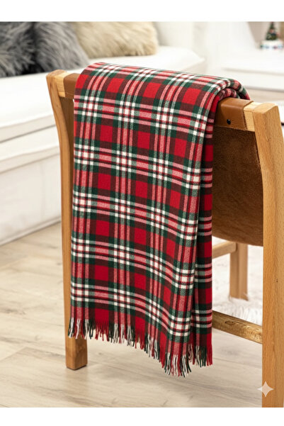 SEVHOME CONCEPT Valentine's Day Red Soft & Cotton Plaid Tv Blanket 130X170 cm