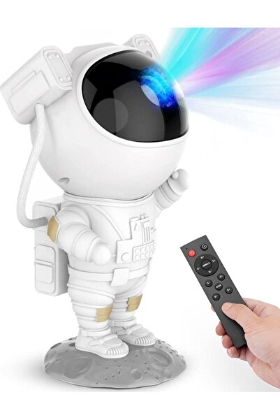 Gonice Kids Astronaut Star Galaxy Projector Light with Timer and Remote Control White 24.5 x 11.6 x 12.4cm