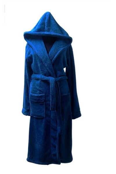 OEM Hooded, fluffy, cocolino bathrobe Navy Blue size XL
