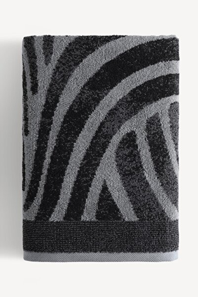 Cherx Pluma Yarn Dyed 2-Piece Bath Towel Set Anthracite 76X150