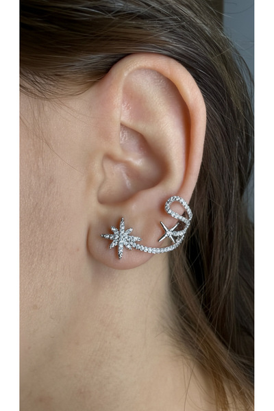 Egomera Çelik Earcuff Kuzey Yıldızı