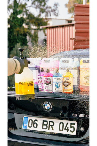 Factor360 Yellow Foam Sarı Renkli Oto Yıkama Köpüğü Oto Şampuan 1:15 Konsantre 5 L