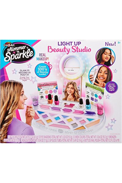 Shimmer.co Shimmer 'N Sparkle Light Up Beauty Studio with Selfie Ring Set (Mo...