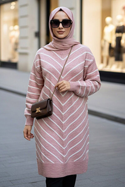 N.S NEVA STYLE سترة تريكو مخططة من نوع بودرا تيسيتير 81861PD