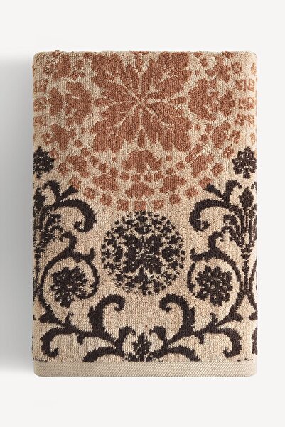 Cherx Matilda Yarn Dyed 2-Piece Bath Towel Set Caramel 76X150