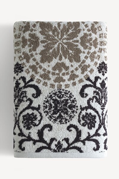 Cherx Matilda Yarn Dyed 2-Piece Bath Towel Set Stone 76X150