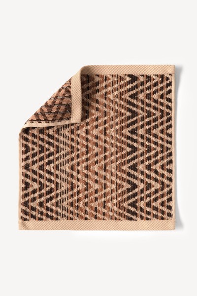 Cherx Zyon Фарбована нитка 6-пакетний набір рушників для гостей Карамель 30x30