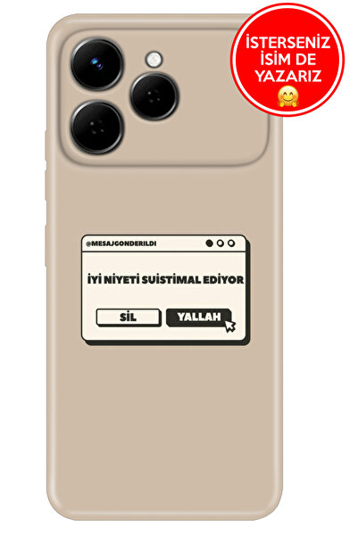 TECNO Spark 40 4G Kılıf Yerli Üretim Desenli Kapak Yallah