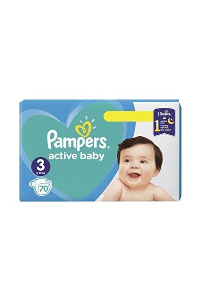 Pampers Scutece active pentru bebeluși mărimea 3 - 70 buc (6-10 kg)