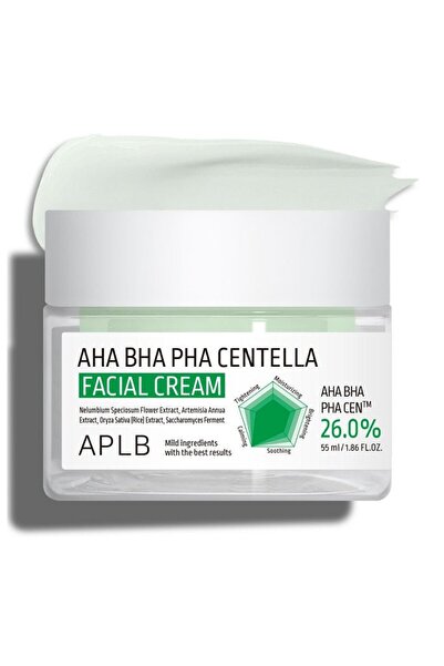 APLB AHA BHA PHA Centella Facial Cream - Multifunctional Gentle Exfoliating C...