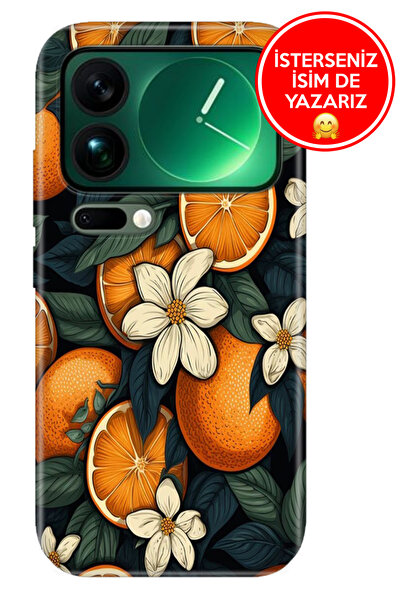 Cekuonline Xiaomi Mi 17 Pro Max Kılıf A Kalite Baskılı Art Silikon Orangeee
