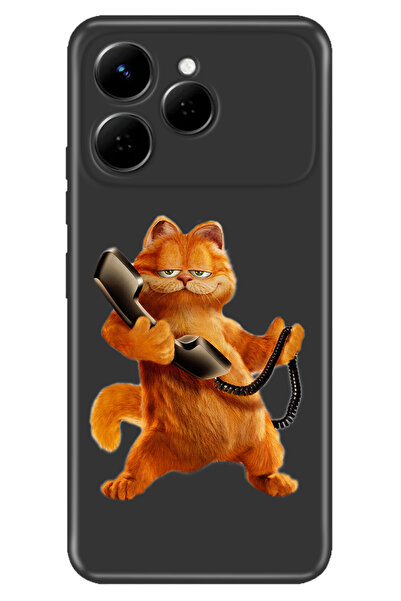 TECNO Spark 40 4g RetroTarz Kılıf Retro Trendy Silikon Baskılı Garfield