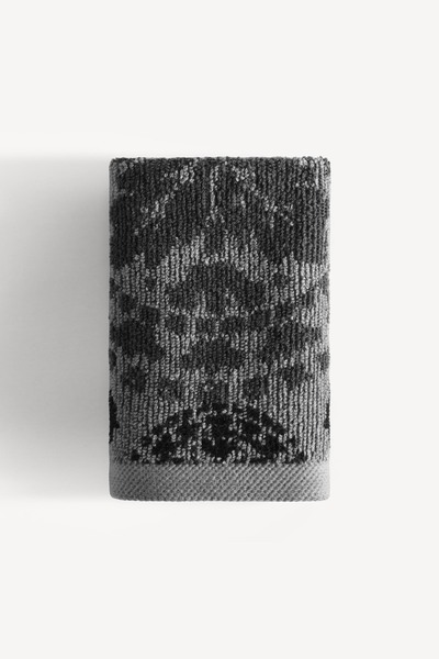 Cherx Матильда Фарбована нитка 6-пакет гостьових рушників Антрацит 30x30