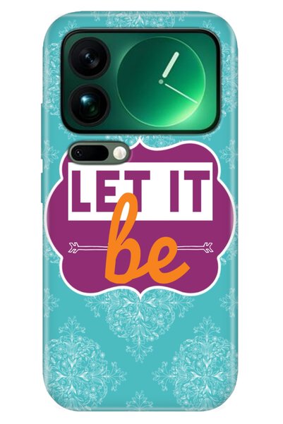 Cekuonline Xiaomi Mi 17 Pro Max Case Decorative Silicone Printed Cover Let It Be