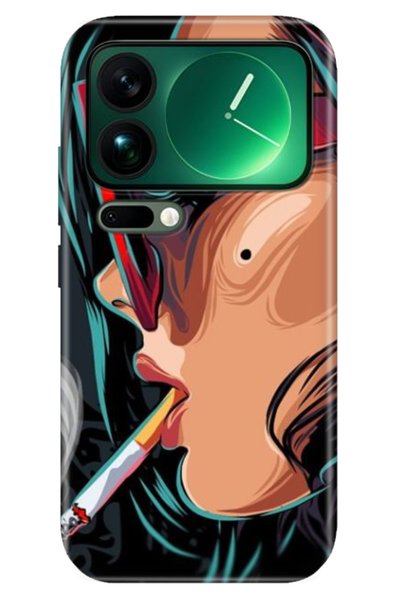 Cekuonline Xiaomi Mi 17 Pro Max Case Decorative Silicone Printed Cover Cool Girl