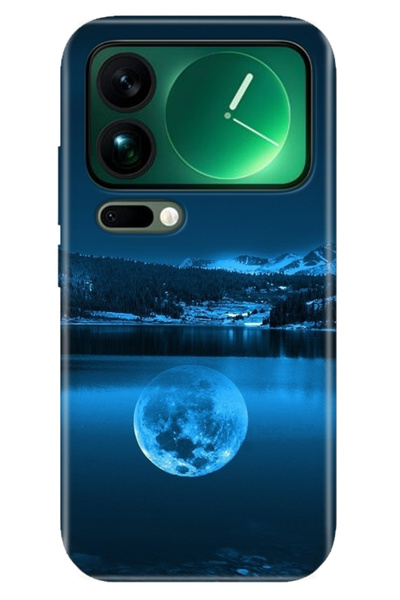 Cekuonline Xiaomi Mi 17 Pro Max Case Colorful Silicone Printed Tpu Full Moon Sea