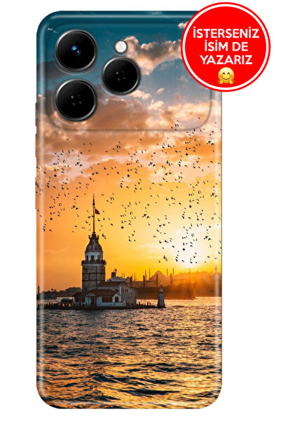 TECNO Spark 40 4G Kılıf Kapak Silikon Cover Case Gezegen