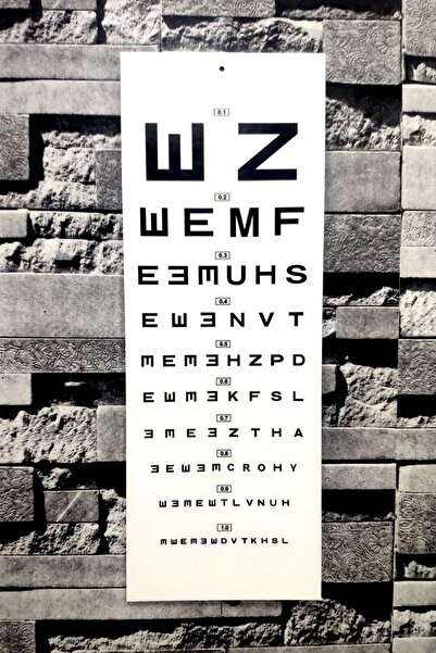 MEDİKALCİM Göz Eşeli Işıksız - Snellen Eşeli - Karton