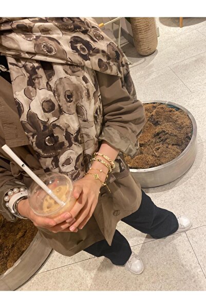 Dolce Σάλι από μπαμπού με μοτίβο λουλουδιών μπατίκ – Σάλι με μαλακό μοτίβο