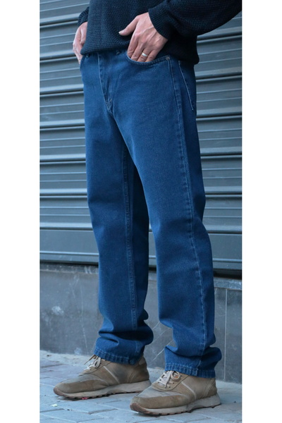 green poll Pantaloni largi pentru bărbați croială largă New Season Casual cro...