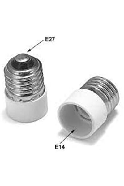 Raco Bulb Holder E27 to E14 - Universal Lamp Socket for LED, Halogen, MR16, GU10