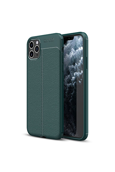 ceppark غطاء Newface لهاتف iPhone 11 Pro Max بتركيز تلقائي - أخضر