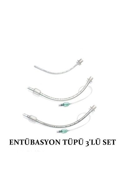 MEDİKALCİM Entübasyon Tüpü 3'Lü Set Endotrakeal Tüp Balonlu