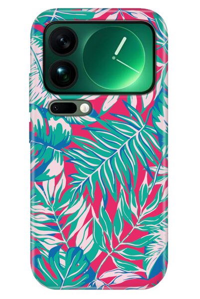 Cekuonline Xiaomi Mi 17 Pro Max Patterned Silicone Printed Case Matte Leaf