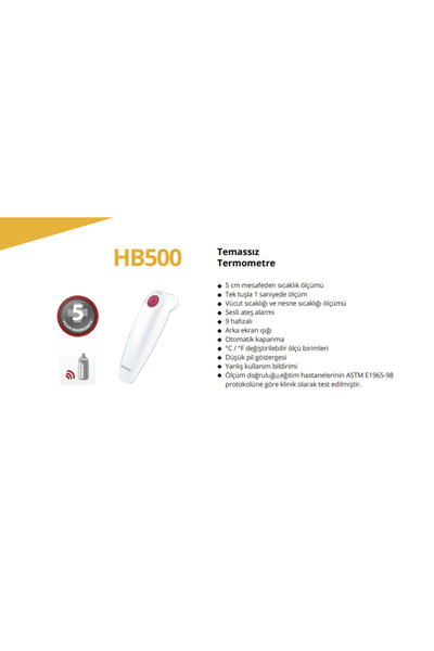 MEDİKALCİM Rossmax HB500 Temassız Termometre Ateş Ölçer