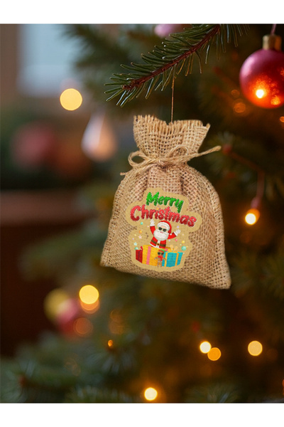 TexKid Yılbaşı Kesesi Hediye Para Kesesi Hediye Kese Magnet 5 li Paket