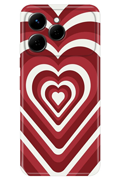 TECNO Spark 40 4g RetroTarz Kılıf Retro Art Desenli Esnek Silikon Kalp