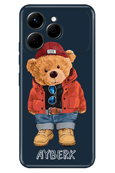 TECNO Spark 40 4g RetroTarz Kılıf Tema İsim Yazılı Kişiye Özel Silikon Kapak ...