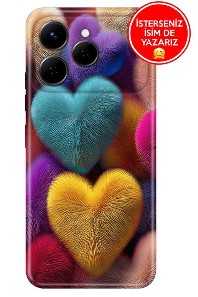 TECNO Spark 40 4G Kılıf Kapak Silikon Cover Case Fluffy
