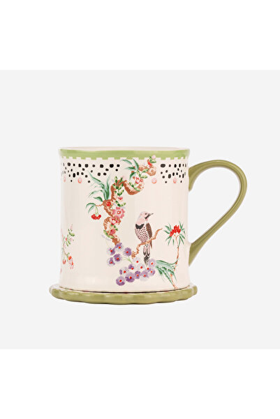 CATH KIDSTON Spring Birds Yeşil Porselen Kupa 275 Ml