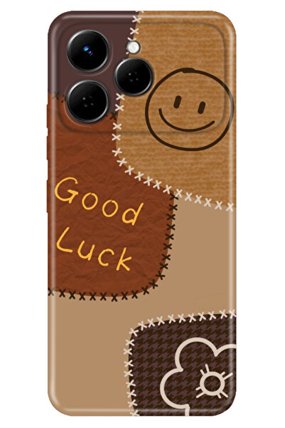 TECNO Spark 40 4g RetroTarz Kılıf Retro Art Desenli Esnek Silikon Good Luck