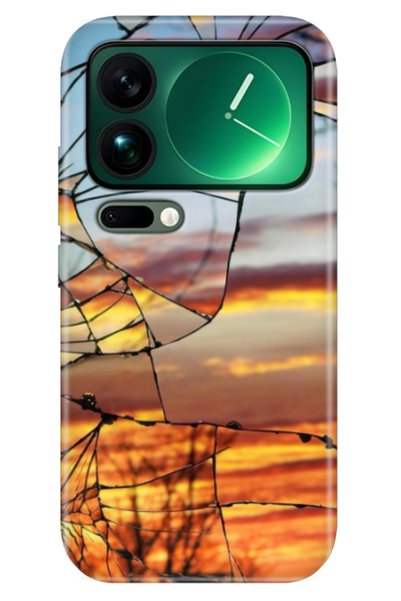 Cekuonline Xiaomi Mi 17 Pro Max Case Decorative Silicone Printed Cover Sunset