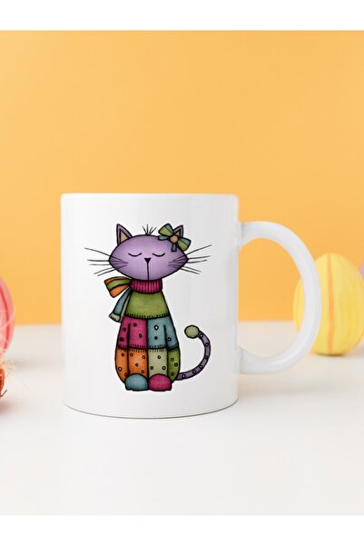 IŞILAY PROMOSYON كوب قهوة مضحك بتصميم قطط الكريسماس موديل 12