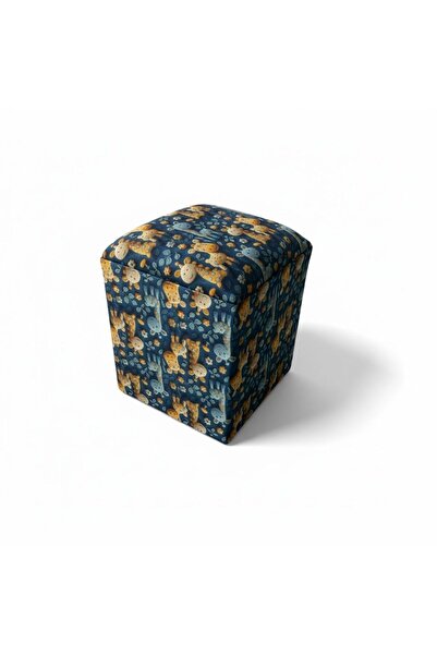 ne-sil home furniture silinebilir dijital baskılı kumaş kaplama oturma pufu a...