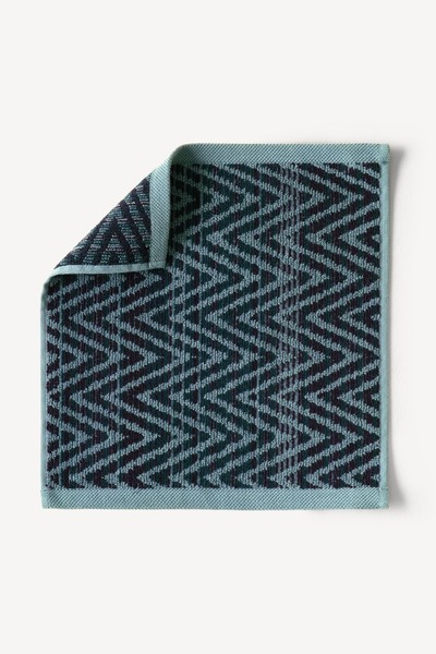 Cherx Zyon Фарбована нитка 6-пакетний набір рушників для гостей, нафта, 30x30