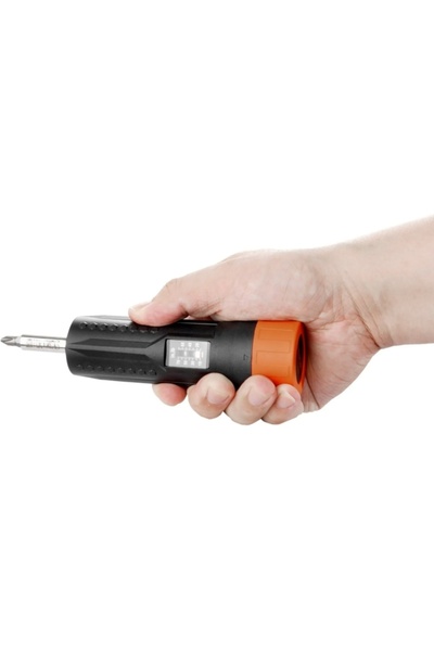 OEM Torque screwdriver with 12 magnetic bits, manual adjustment, flat head, Phillips, hexagonal, Torx