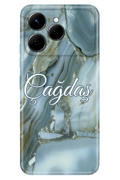 TECNO Spark 40 4g RetroTarz Kılıf Tema İsim Yazılı Kişiye Özel Silikon Kapak ...