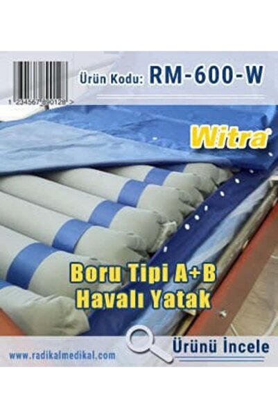MEDİKALCİM Witra A+b Ventilasyonlu Boru Tipi Havalı Yatak Özel Çarşaf Hediyeli