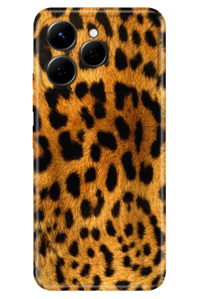 TECNO Case for Spark 40 4g (Km5N) Color Silicone Printed Tpu Leopard Fur