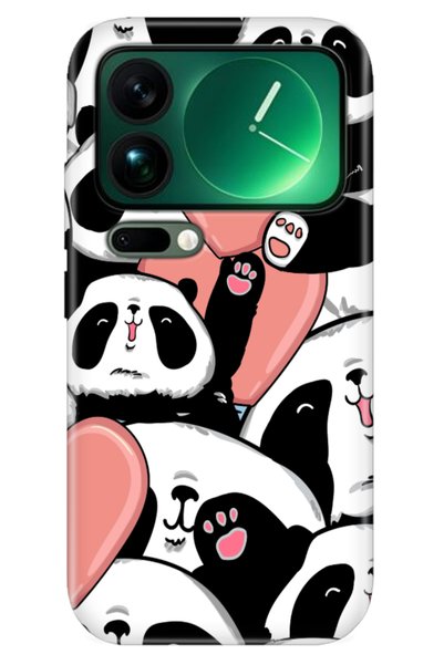 Cekuonline Xiaomi Mi 17 Pro Max Case Colorful Silicone Printed TPU Cute Panda