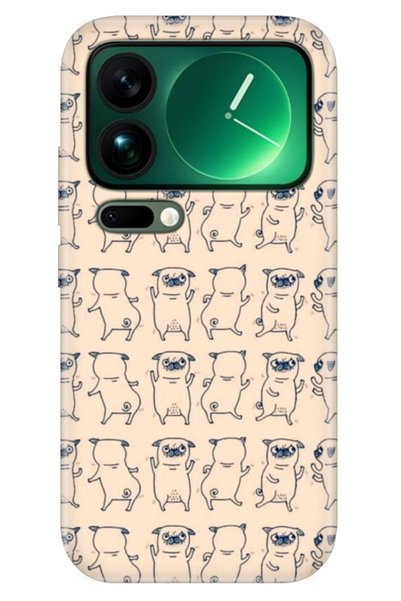 Cekuonline Xiaomi Mi 17 Pro Max Case Decorative Silicone Printed Cover Pug