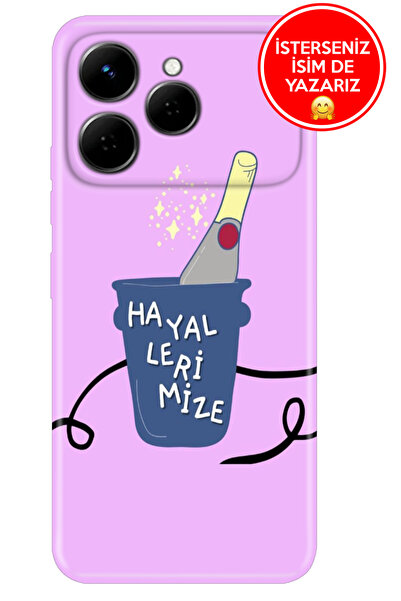 TECNO Spark 40 4G Kılıf A Kalite Baskılı Art Silikon Hayallerimize