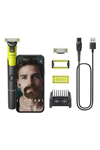 Philips Oneblade 360 ​​yüz + Gövde, 360 Teknolojili Elektrikli Sakal Düzeltici, Tıraş Makinesi ve Vü