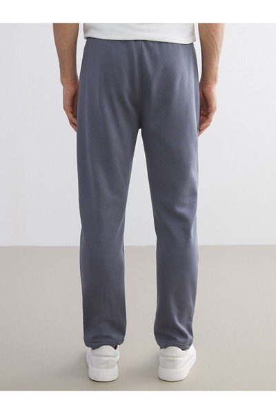 LC Waikiki Κλασικό γκρι χοντρό ανδρικό παντελόνι