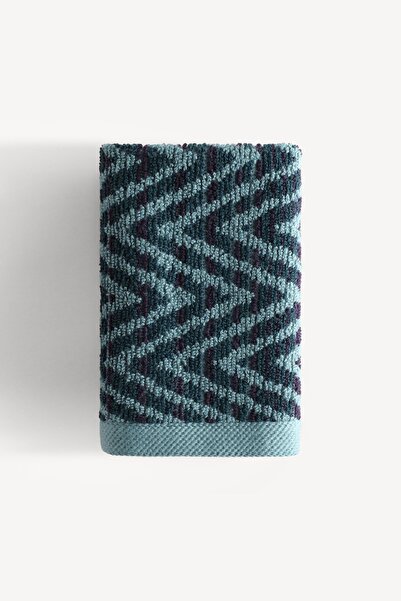 Cherx Zyon Фарбована нитка 6-пакетний набір рушників для гостей, нафта, 30x30