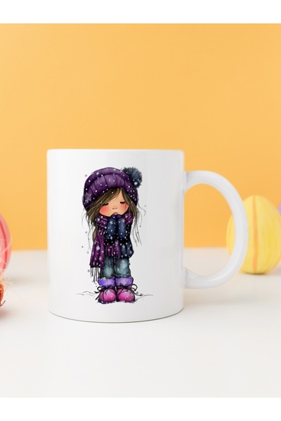 IŞILAY PROMOSYON قطط عيد الميلاد الغريبة ذات الألوان المائية - كوب بارداج مود...